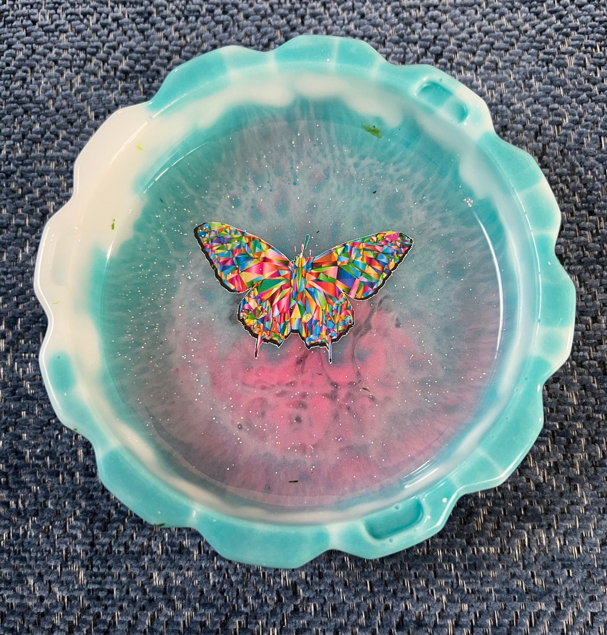 Marble Butterfly Tray