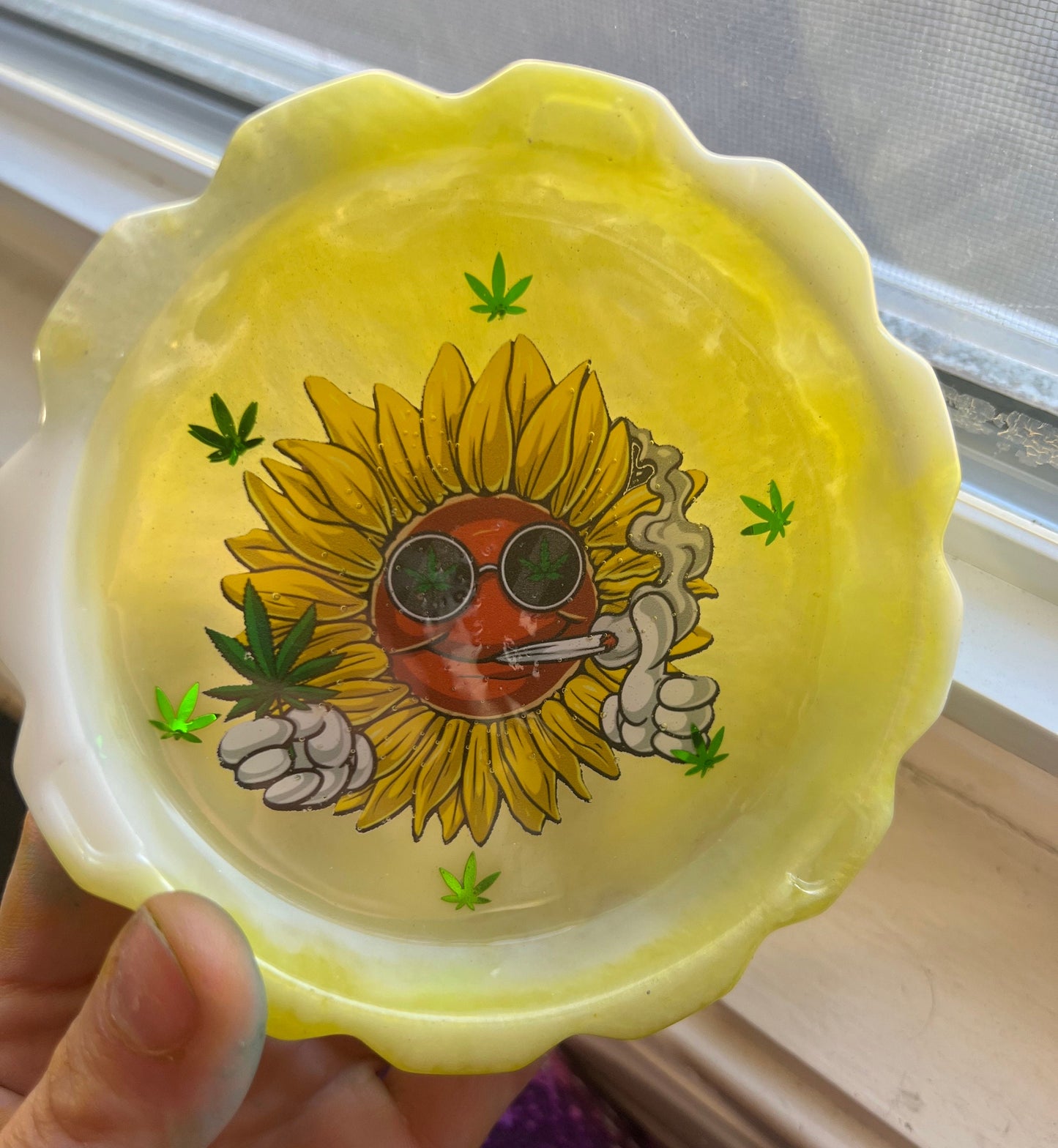 Peace Sunflower Tray