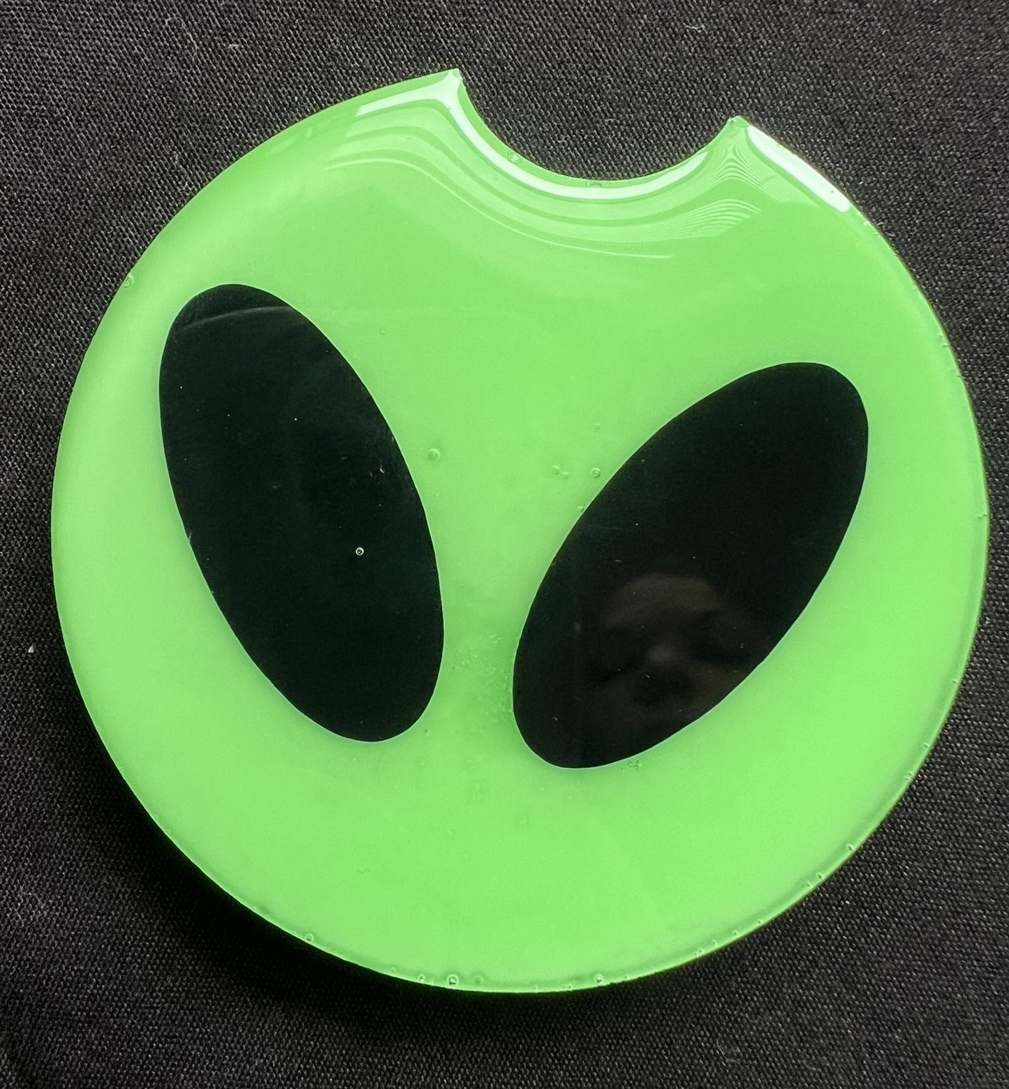 Glow in The Dark Alien Car Coasters (Set of 2)